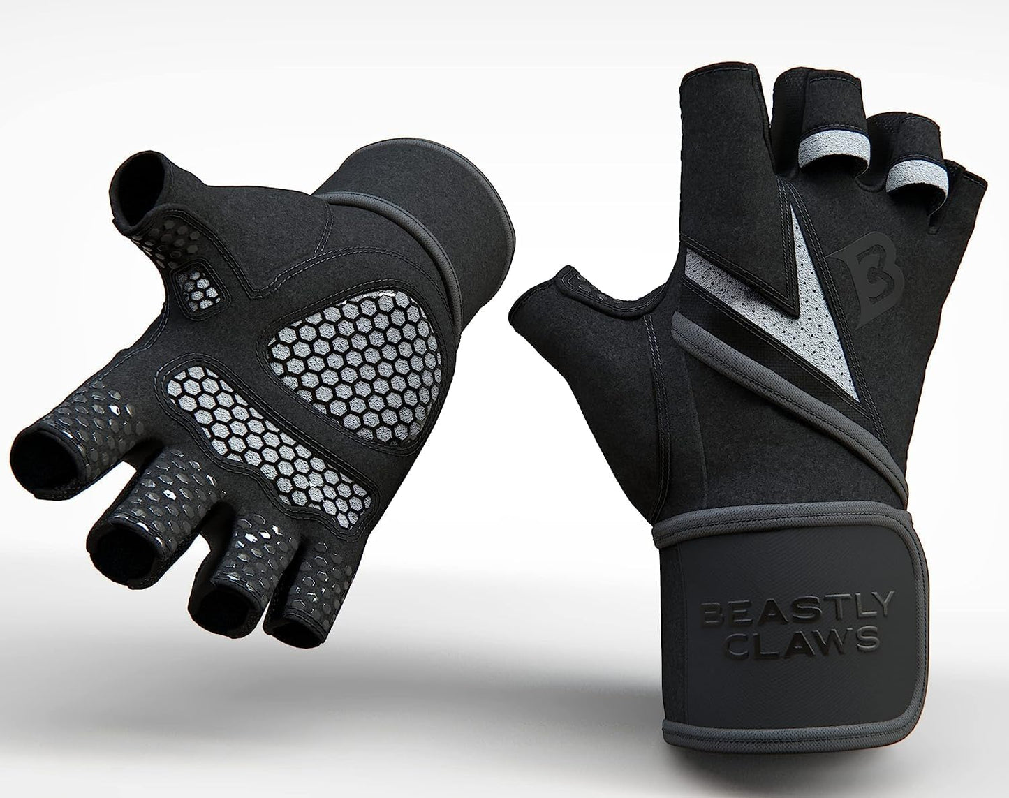 Beastly Claws Workout Gloves – No-Rip, Full Palm Protection & Wrist Support for Men & Women