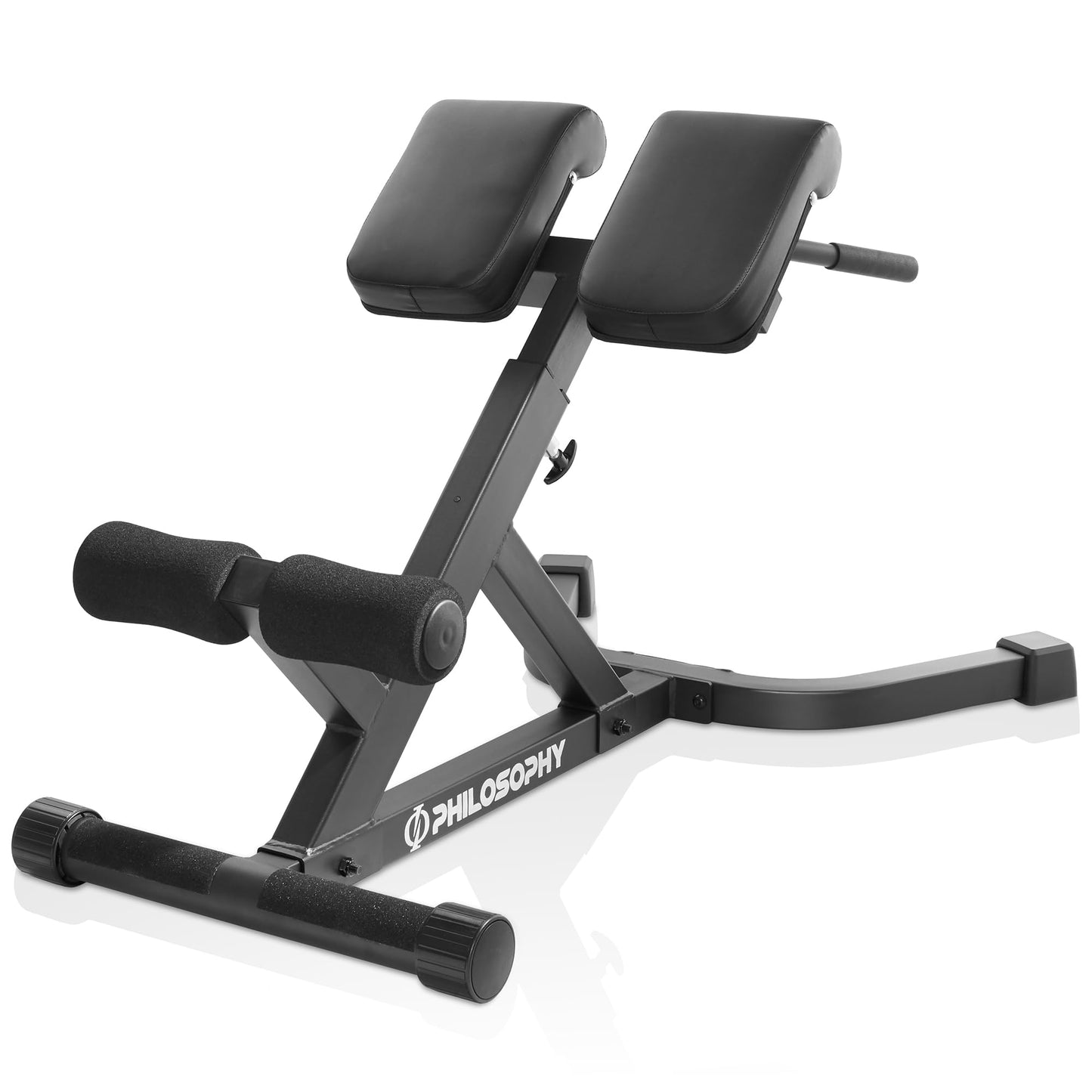 Philosophy Gym Hyper-Extension Roman Chair – 12-Level Adjustable Lower Back & Core Bench