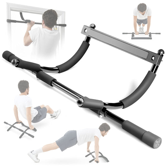 Sagler Heavy Duty Doorway Pull Up Bar | Chin Up, Dip & Push Up Bar for Home Gym