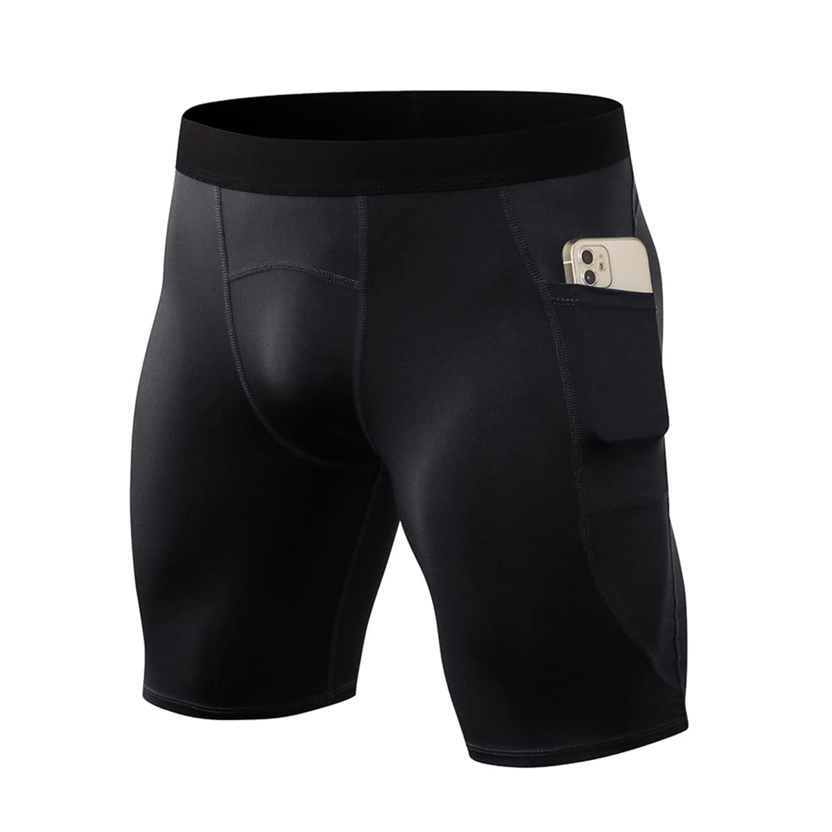 Men's Compression Shorts – Cool Dry, 3D Cut Baselayer for Gym, Running & Basketball