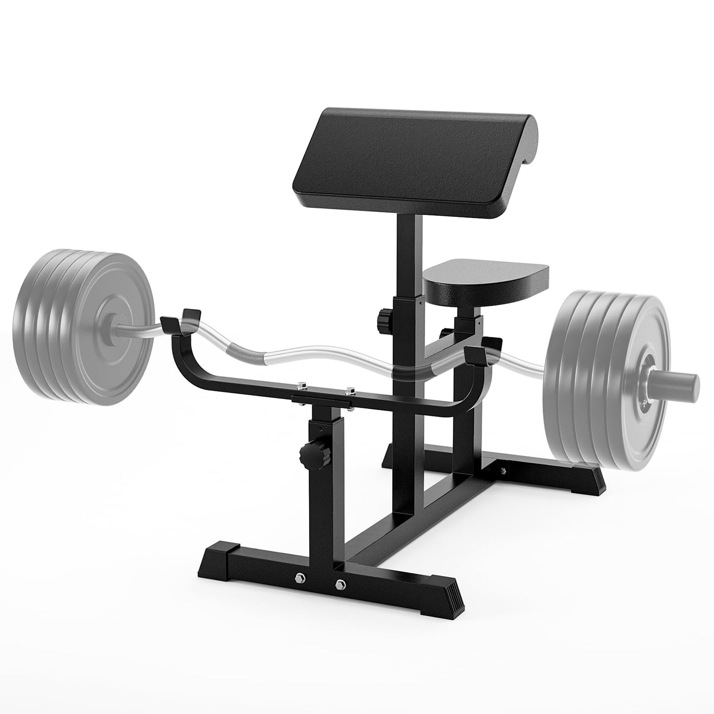 Uboway Preacher Curl Bench – Adjustable Height Bicep Station for Home Gym