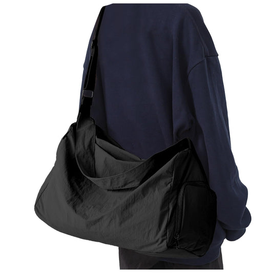 Women's Small Gym Bag – Lightweight Duffle with Shoe Compartment | Black